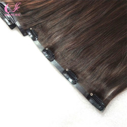Hot Selling 100% Human Hair Seamless Clip Hair Extensions Hot Selling 100% Human Hair Seamless Clip Hair Extensions